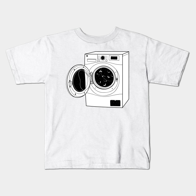 The washing machine Kids T-Shirt by coclodesign